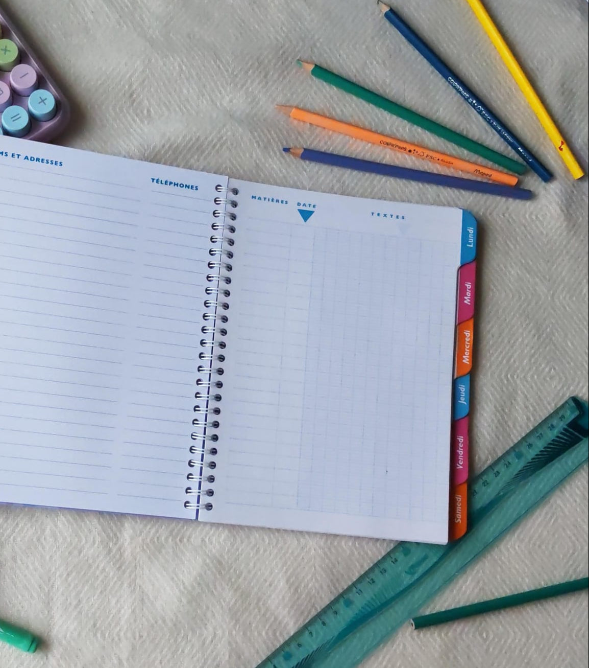 Cahier de texte 100% sur mesure