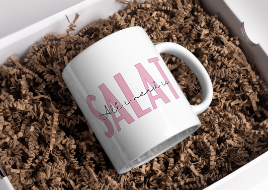 Mug "All i need is SALAT" rose